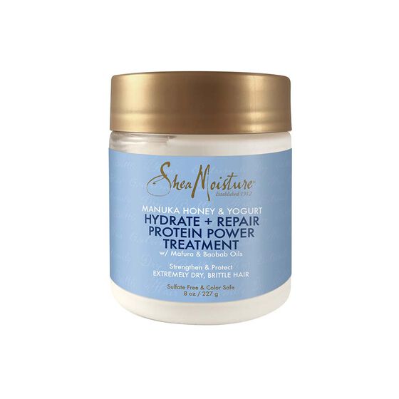 Shea Moisture Manuka Honey & YogurtHydrate+ Repair Protein Treatment ripara i ricci danneggiati 354g