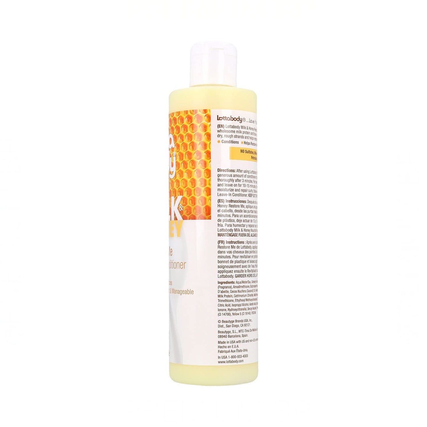 Lottabody Milk & Honey Restore Me Cream Conditioner 300ml, 10.1 Oz