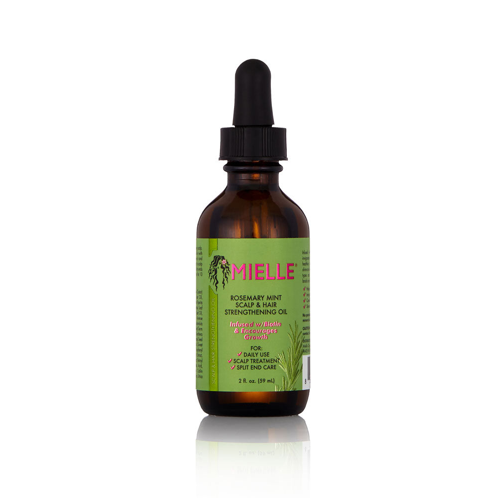 Rosemary Mint Scalp & Hair Strengthening Oil auita con la crescita dei afroricci da Mielle 20z