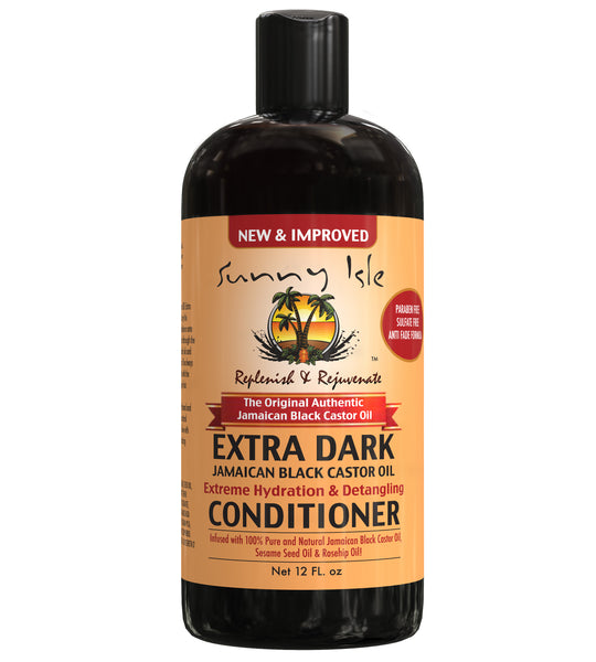 Sunny Isle Extra Dark Conditioner nutrire e idratare i capelli secchi e opachi,12fl.oz
