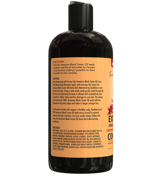 Sunny Isle Extra Dark Conditioner è ultra idratante e formulato con olio ricino giamaicano 12oz