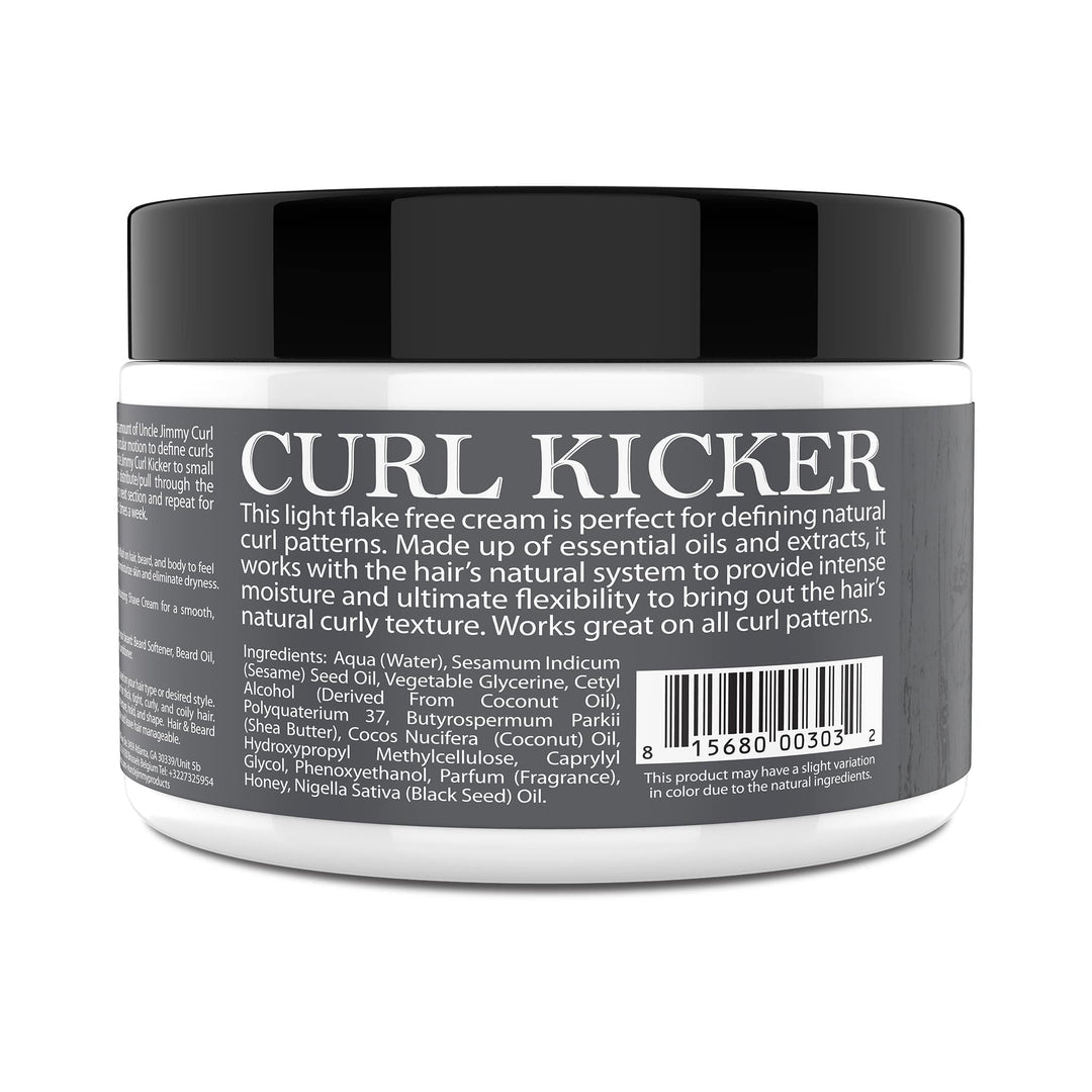 Uncle Jimmy Curl Kicker crea un tenuta morbido e flessibile nei capelli 237ml.