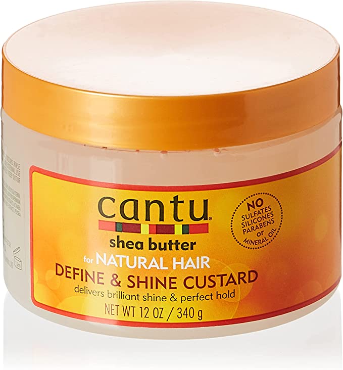 Cantu Define & Shine custard , allunga i ricci e crea definizione, per un tenuta flessibile,340gr.
