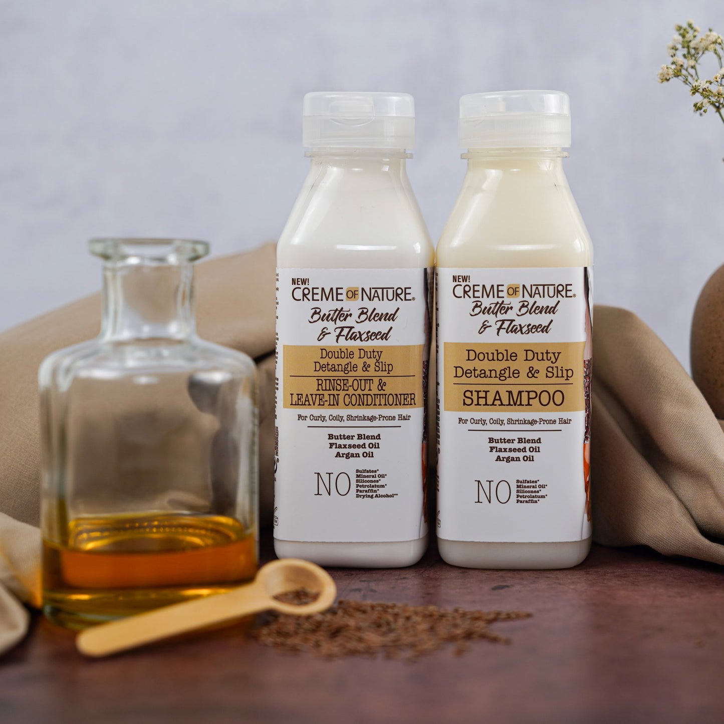Creme of Nature Butter Blend & Flaxseed Shampoo 355ml, 12 fl oz