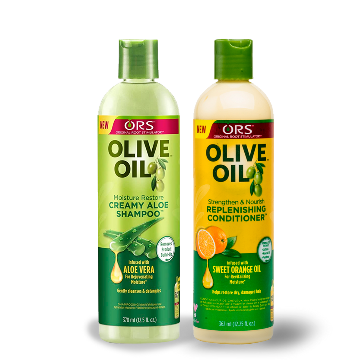 ORS Shampoo cremoso idratante con aloe e olio d’oliva, 370ml