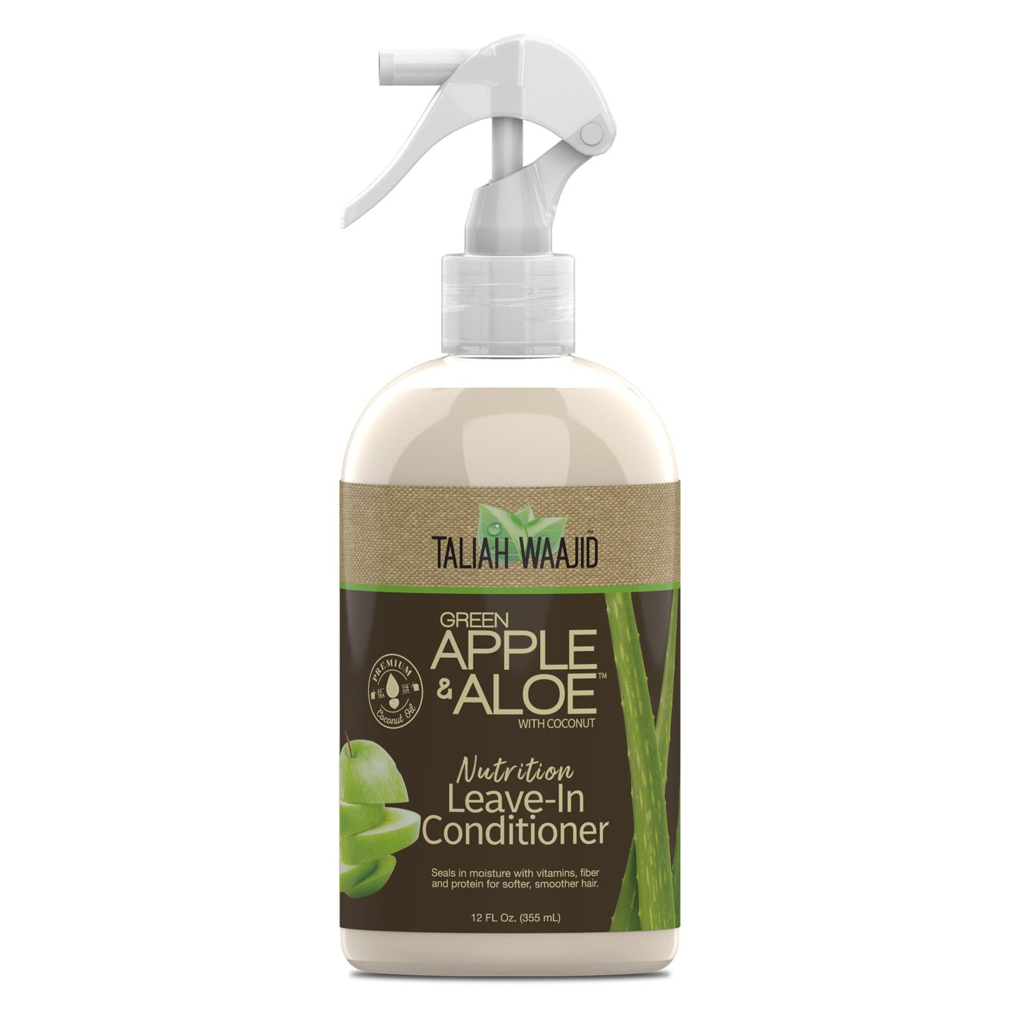 Taliah Waajid Green Apple and Aloe Nutrition Leave-In Conditioner ideale per l'idratazione dei ricci 355ml