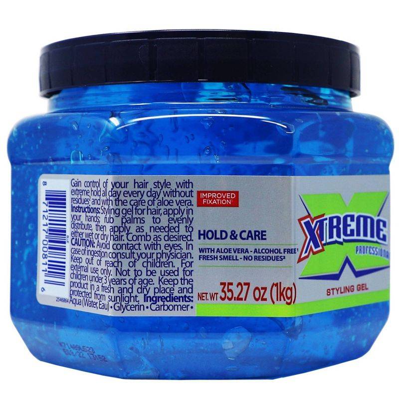 Wet Line Xtreme Professional Styling Gel Blue 1kg, 35.28oz