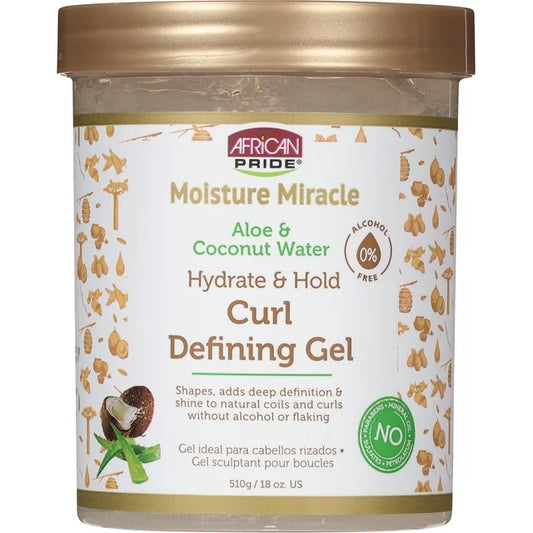 Moisture Miracle Aloe & Coconut Water Curl Defining Gel, 510 g