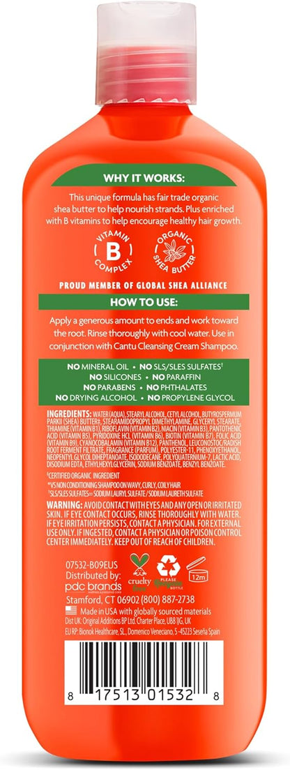 Cantu Sheabutter für natürliches Haar, sulfatfreier Feuchtigkeits-Conditioner, 400 ml,