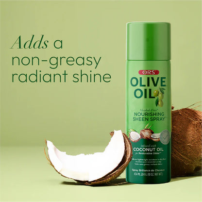 ORS Olive Oil Nourishing Sheen Spray dona lucentezza e morbidezza ai capelli, immagine lifestyle