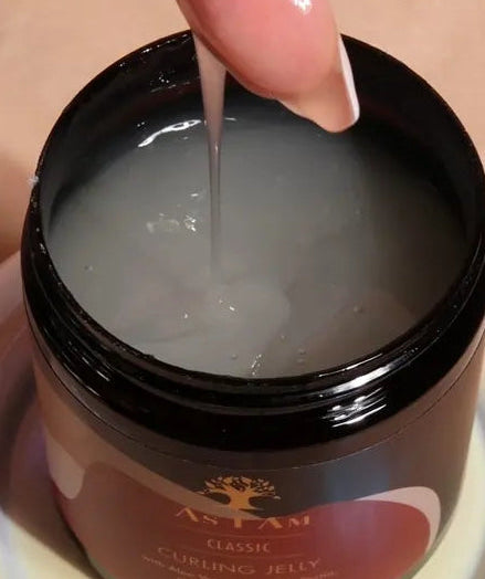 Texture di As i Am jelly  ideale per tutti tipi di capelli ricci definiti e nutriti