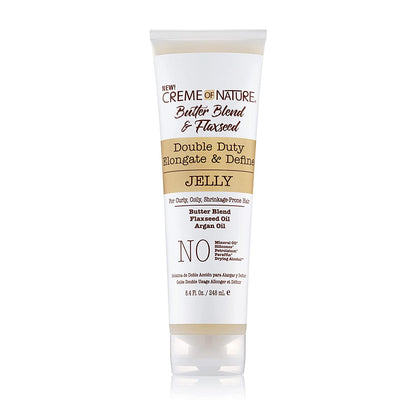 Double Duty Jelly da Creme Of Nature ridurre lo shrinkage dei capelli ricci e coily,allunga e definisce,248ml.