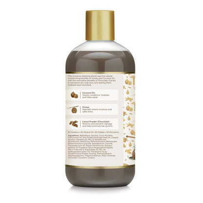 African Pride Moisture Miracle Conditioner per capelli ricci  Foto del retro con lista dei ingredienti