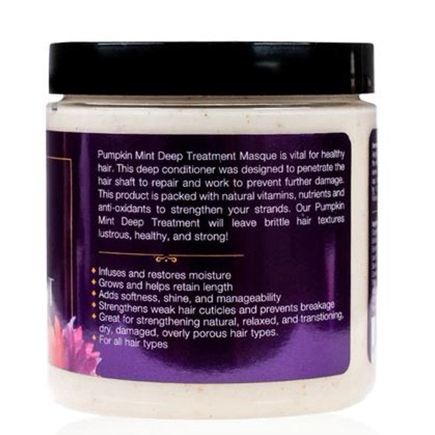 Curls Dynasty Pumpkin Mint Deep Treatment  Repairing Hair Mask 237ml, 8oz