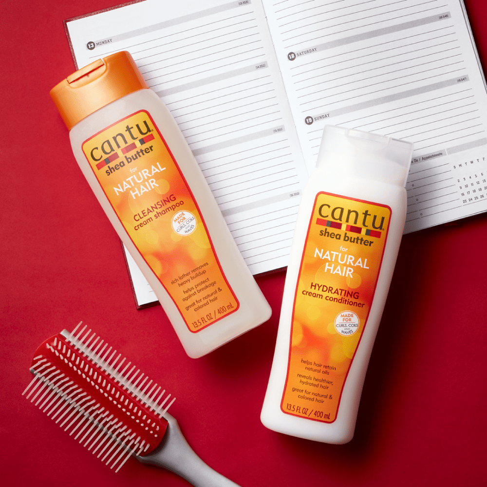 Cantu Beurre de karité pour cheveux naturels Revitalisant crème hydratante sans sulfate 400 ml, 13,5 oz