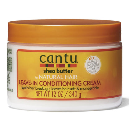 Cantu Sheabutter für natürliches Haar, Leave-In-Pflegecreme, 340 ml, 12 oz