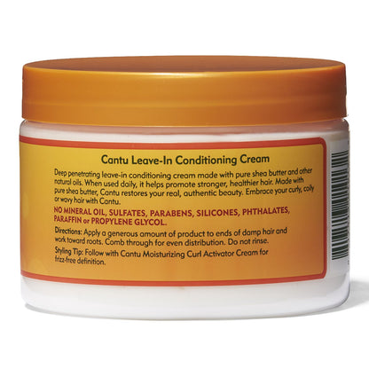 Cantu Sheabutter für natürliches Haar, Leave-In-Pflegecreme, 340 ml, 12 oz