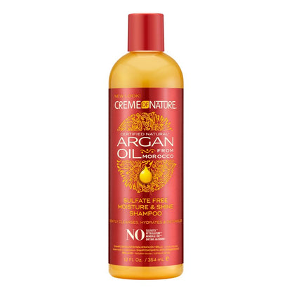  Creme Of Nature  Sulfate-Free Moisture & Shine Shampoo deterge i coils e ricci delicatamente.354ml