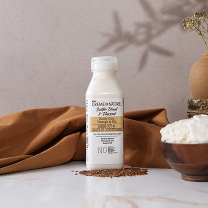 Acondicionador con enjuague y sin enjuague Creme Of Nature Double Duty Detangle &amp; Slip 355 ml (12 onzas líquidas)