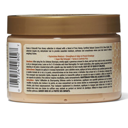 Mascarilla capilar hidratante y fortalecedora con miel pura de Creme of Nature, 326 g