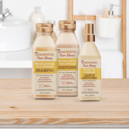 Champú hidratante para cabello seco Creme of Nature Pure Honey (355 ml, 12 oz)