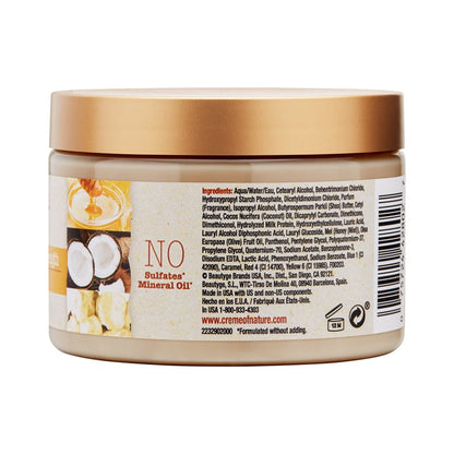 Mascarilla capilar hidratante y fortalecedora con miel pura de Creme of Nature, 326 g