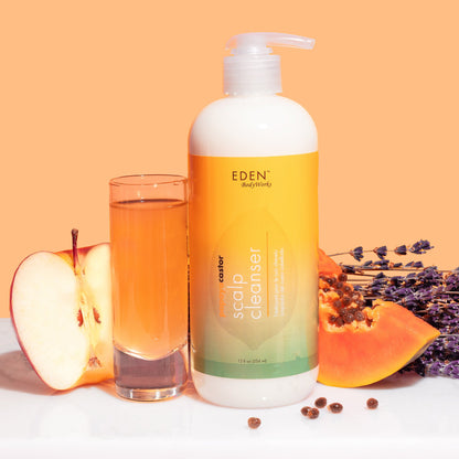 Limpiador para el cuero cabelludo con aceite de ricino y papaya de Eden BodyWorks, 354 ml, 12 onzas líquidas