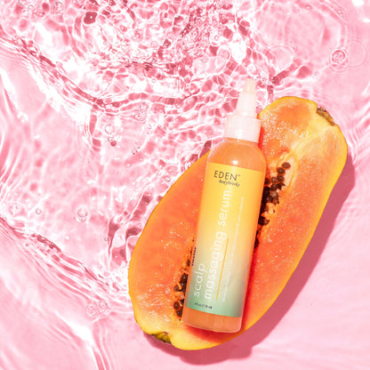 Suero masajeador para el cuero cabelludo con papaya y ricino de Eden BodyWorks, 18 ml (4 onzas líquidas)