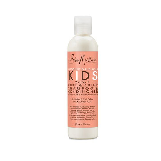 Shampoing et après-shampoing 2-en-1 pour enfants à la noix de coco et à l'hibiscus de Shea Moisture