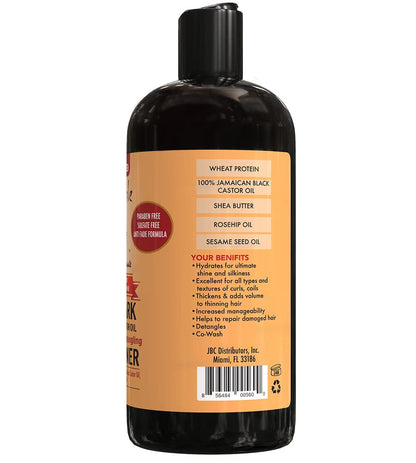 Sunny Isle Extra Dark Jamaican Black Castor Oil – Extrem feuchtigkeitsspendender und entwirrender Conditioner, 340 g