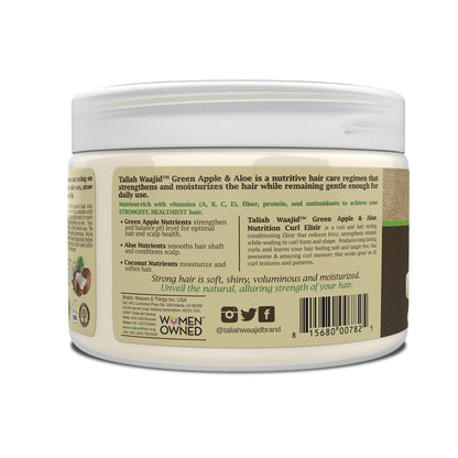  Taliah Waajid Green Apple n Aloe Curl Elixir  ideale per donare idratazione ai capelli afro 355ml.